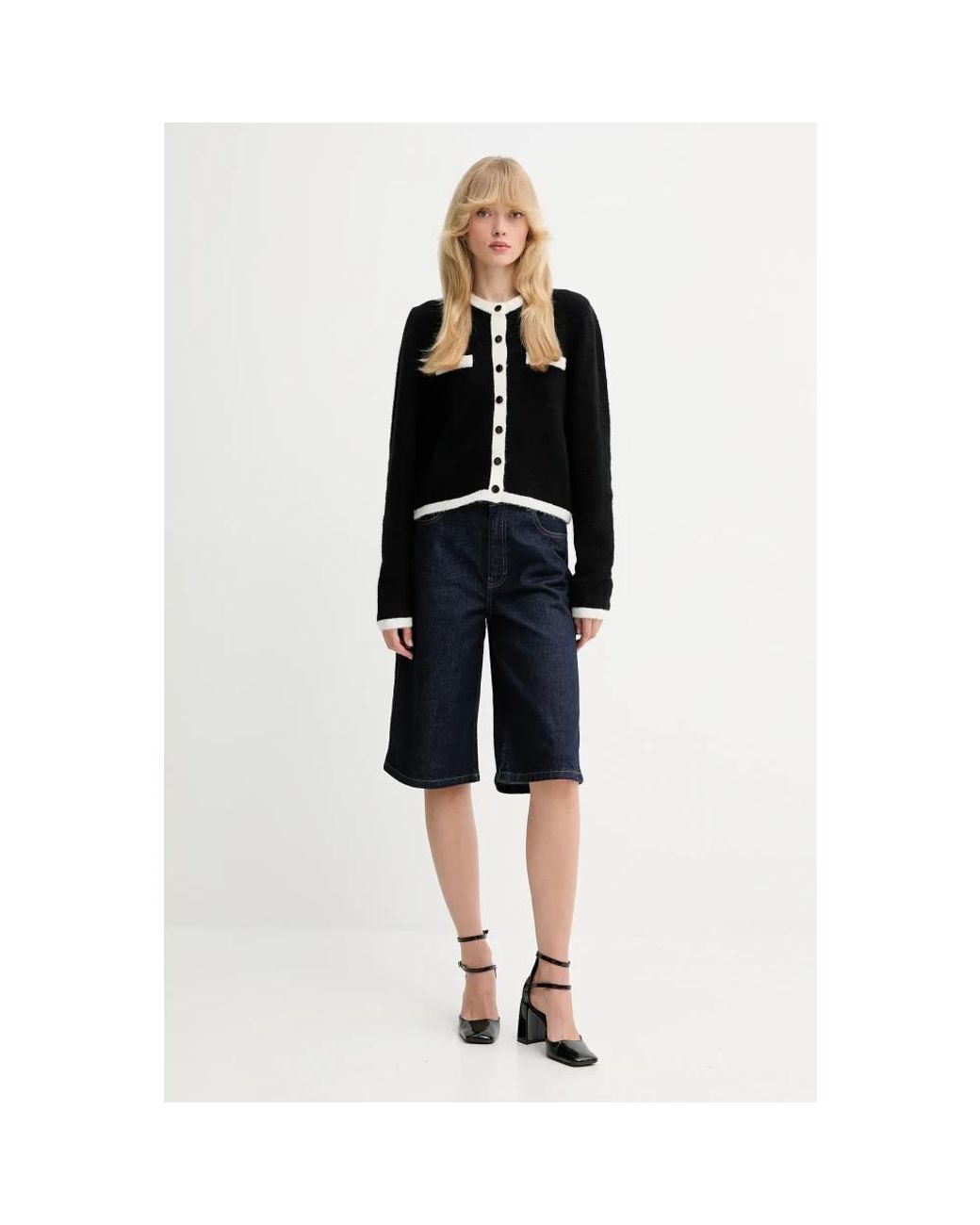 Cardigans Gestuz en coloris Black