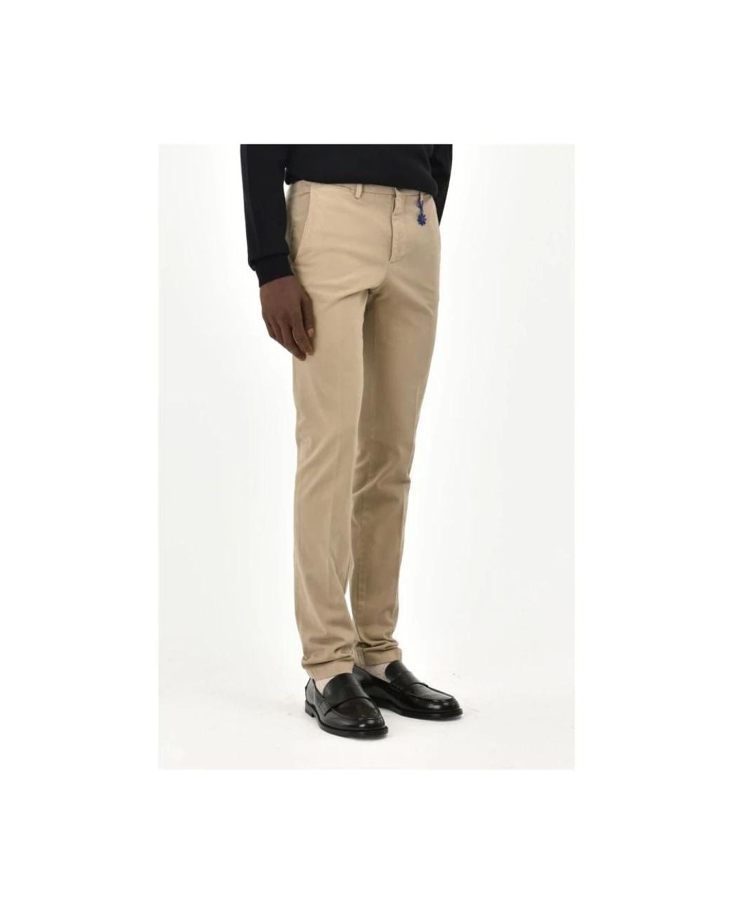 Manuel Ritz Natural Slim-Fit Trousers for men