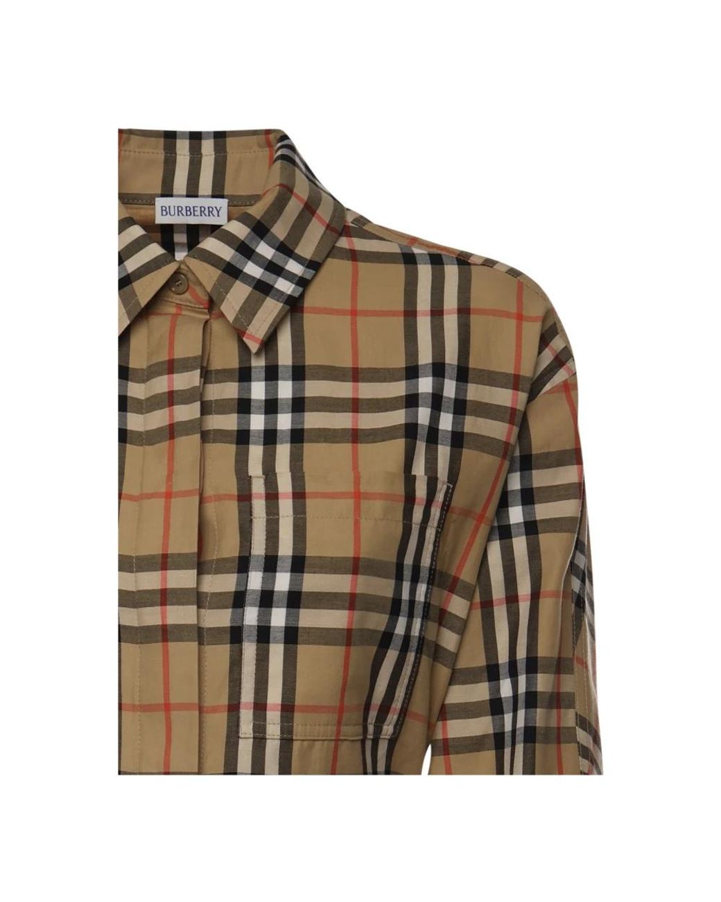Burberry Brown Shirt Dresses