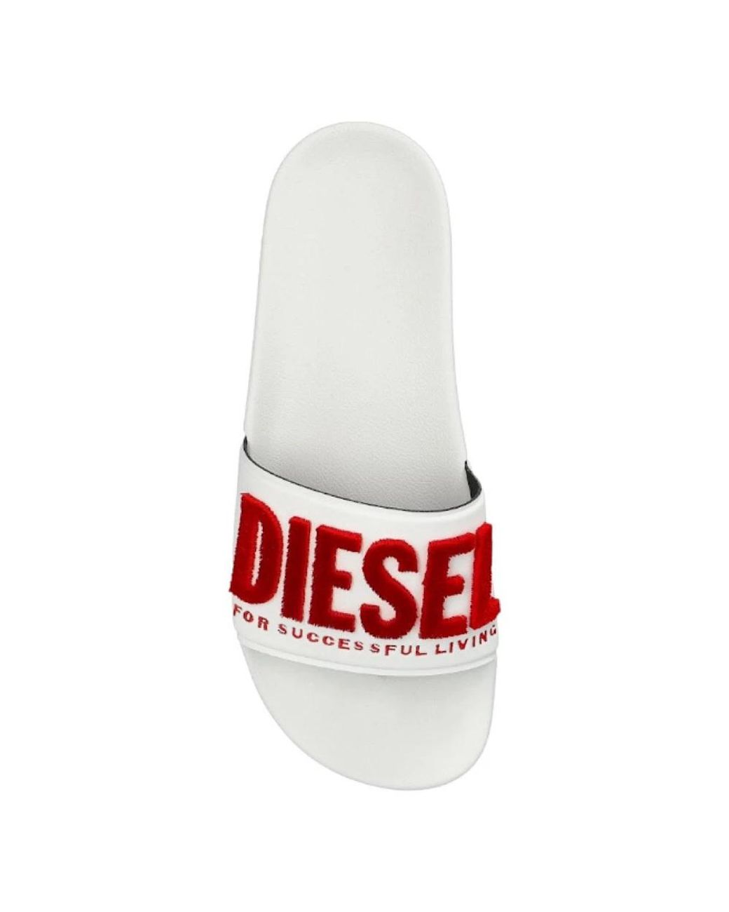 DIESEL Red Sliders for men