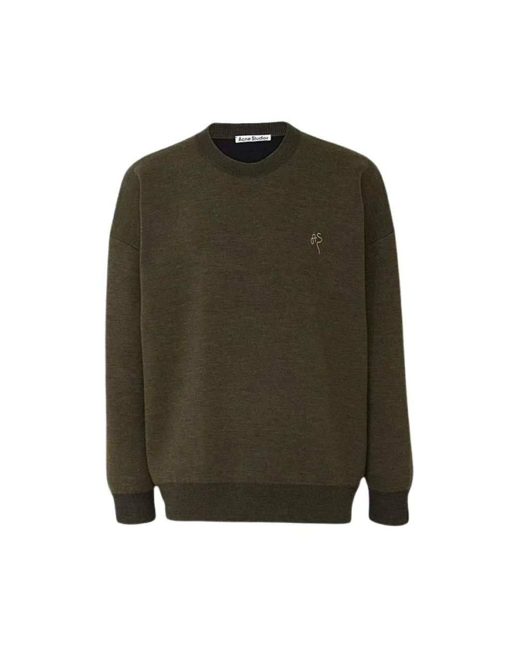 Acne Langarm pullover in Green für Herren