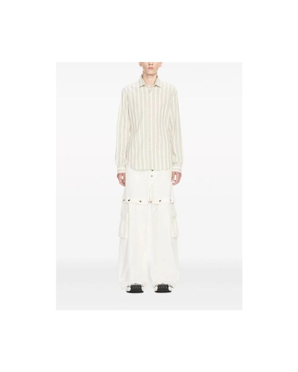 Off-White c/o Virgil Abloh White Wide Trousers for men