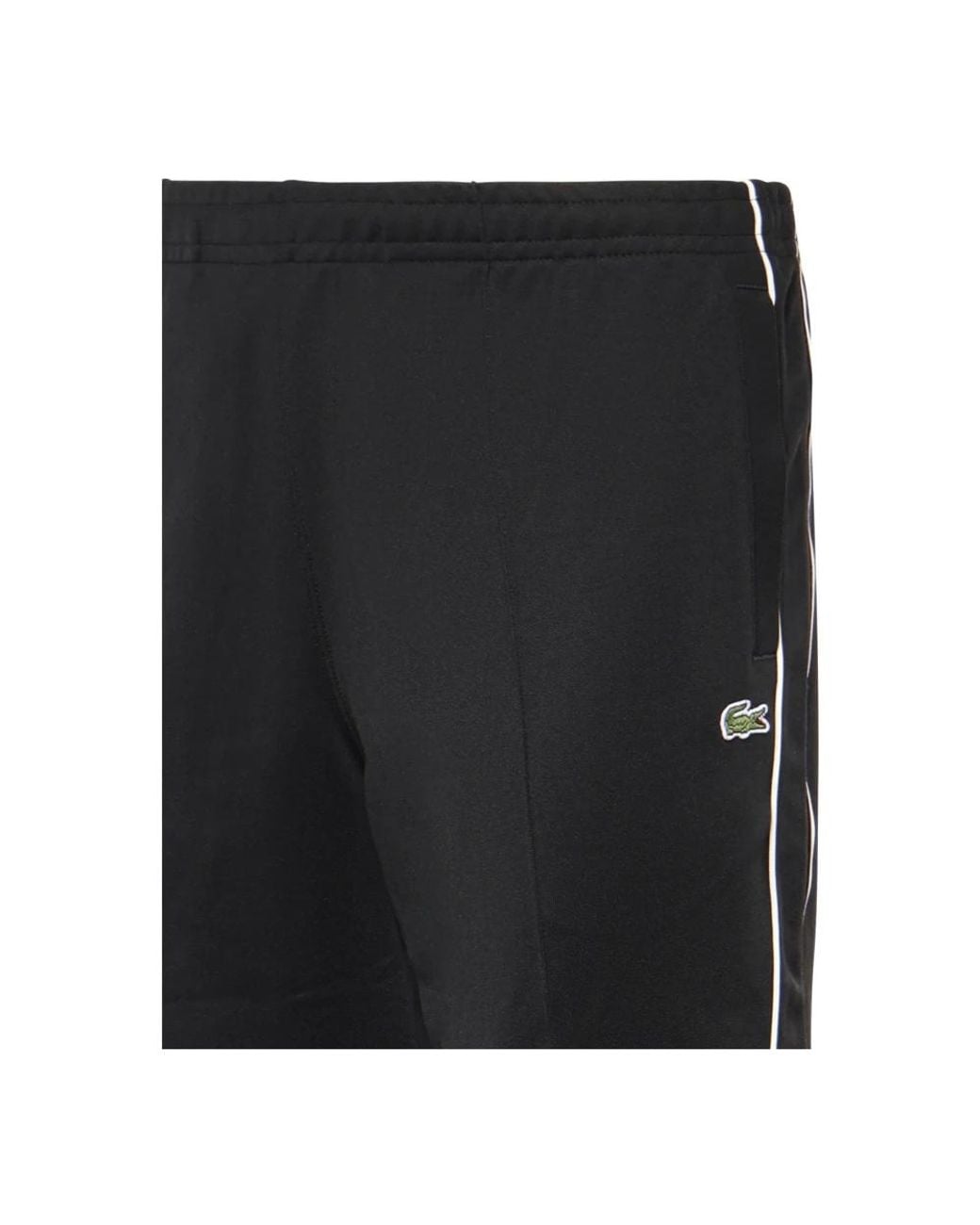 Lacoste Black Straight Trousers for men