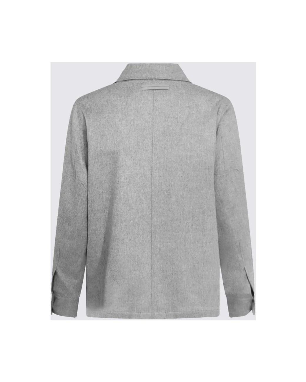 Zegna Gray Light Jackets for men