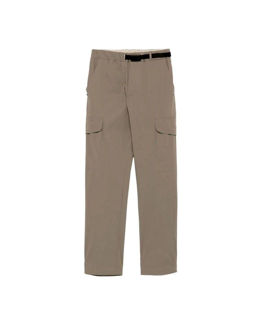 White Sand Gray Slim-Fit Trousers for men