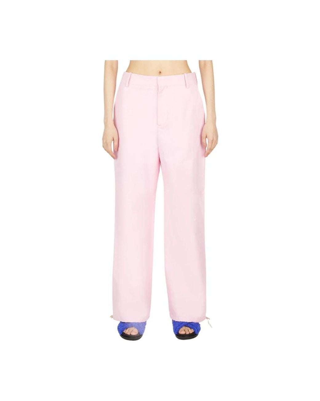 Marni Pink Straight Trousers