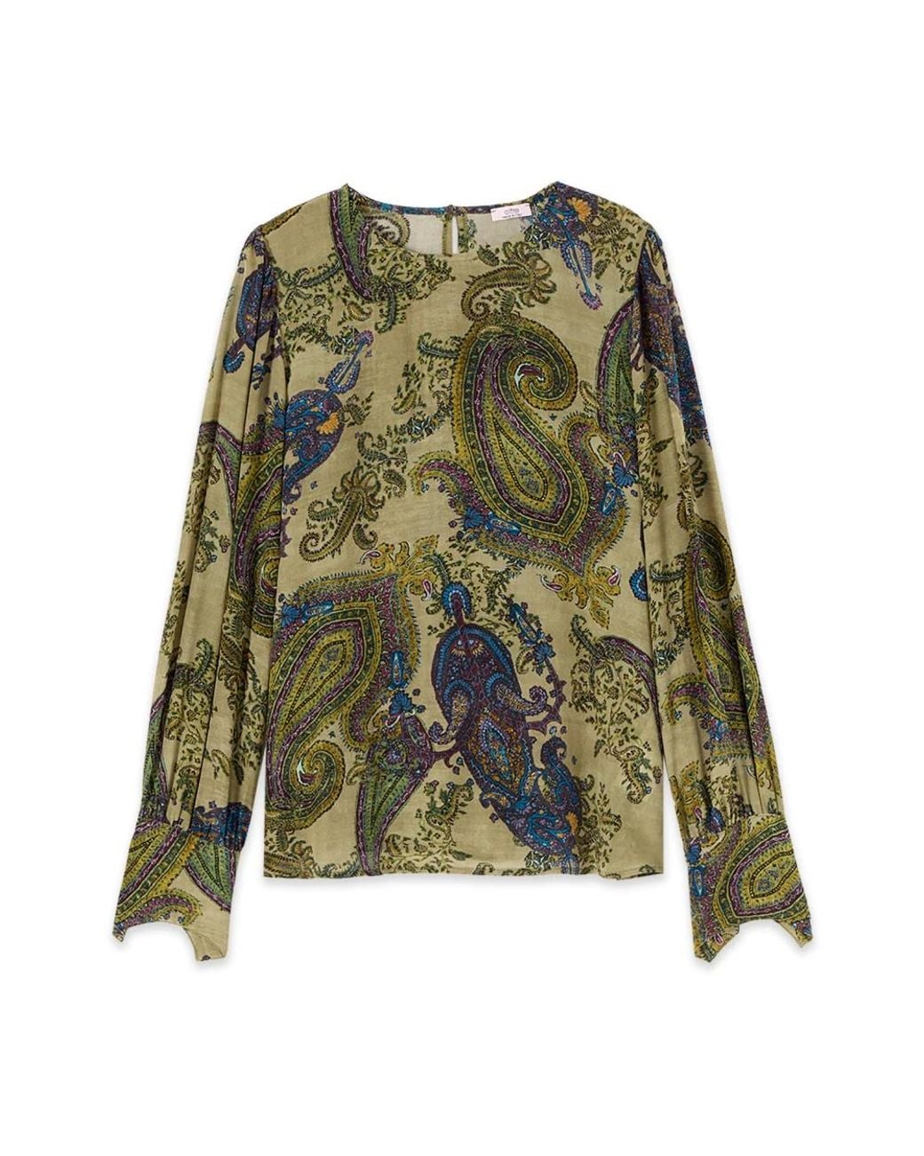 Oltre Overhemden ,Groen ,Blouses in het Green
