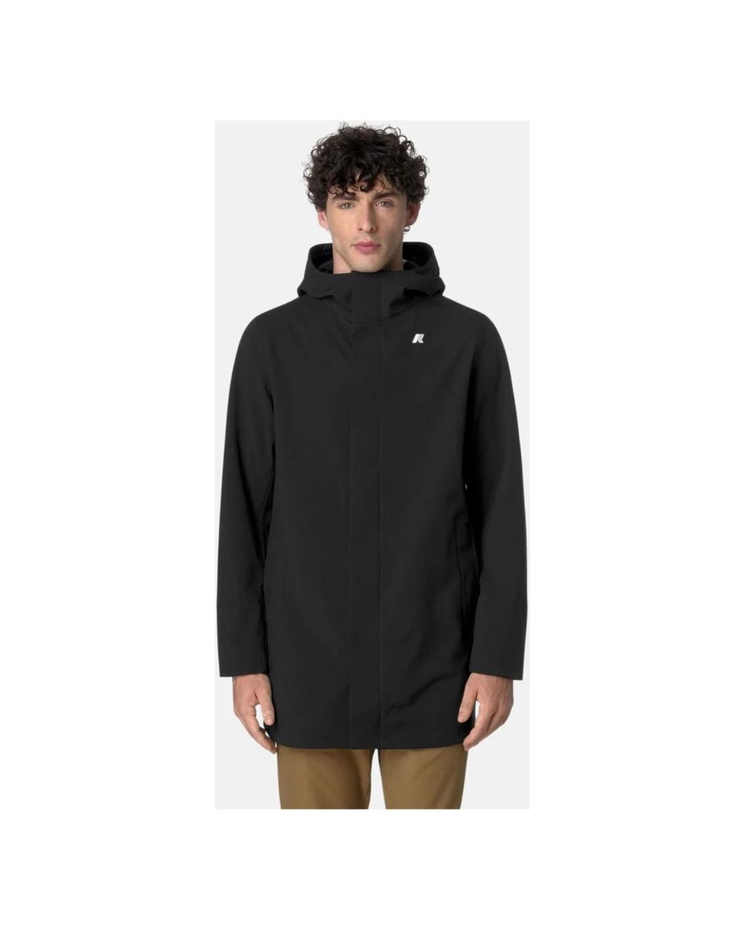 K-Way Black Parkas for men