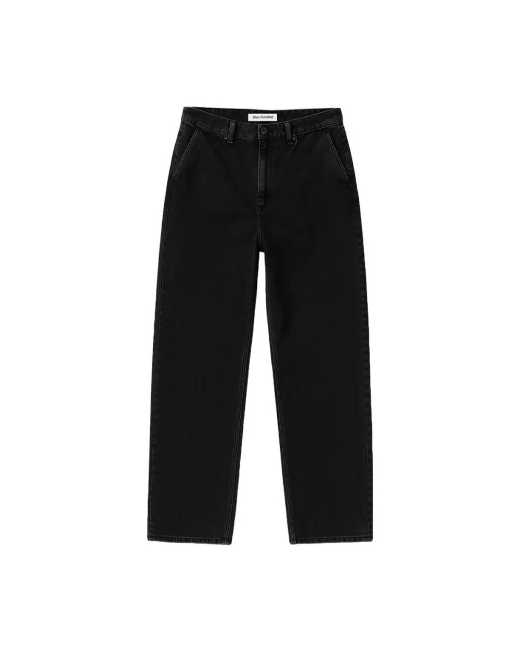 Won Hundred Rechte Jeans in het Black voor heren