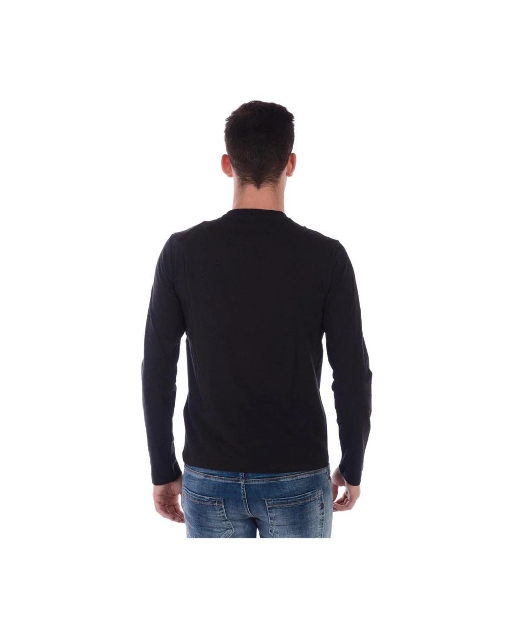 EA7 Kuscheliger Strickpullover in Blue für Herren