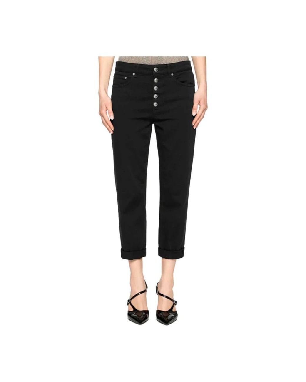 Dondup Black Slim-Fit Jeans