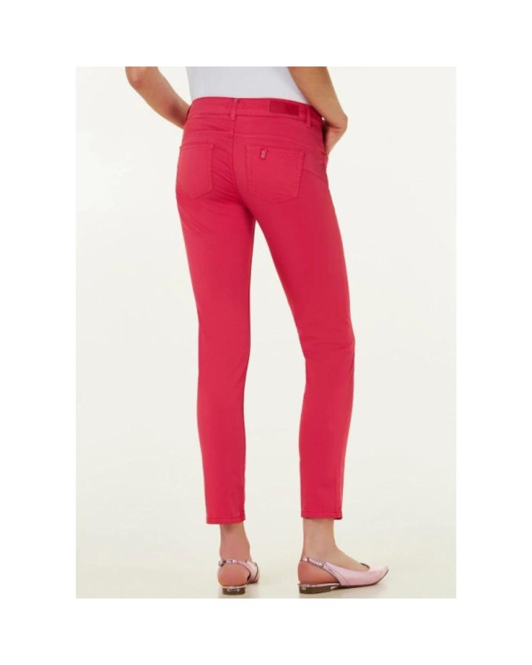 Liu Jo Red Cropped Trousers