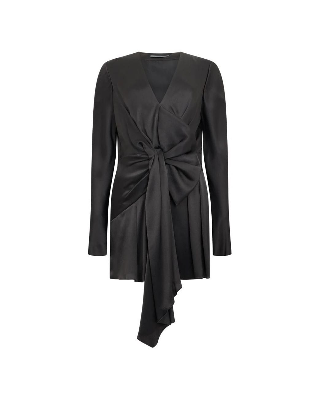 Alberta Ferretti Black Short Dresses
