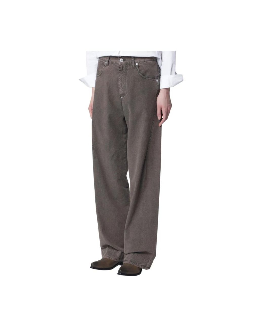 6397 Gray Wide Jeans