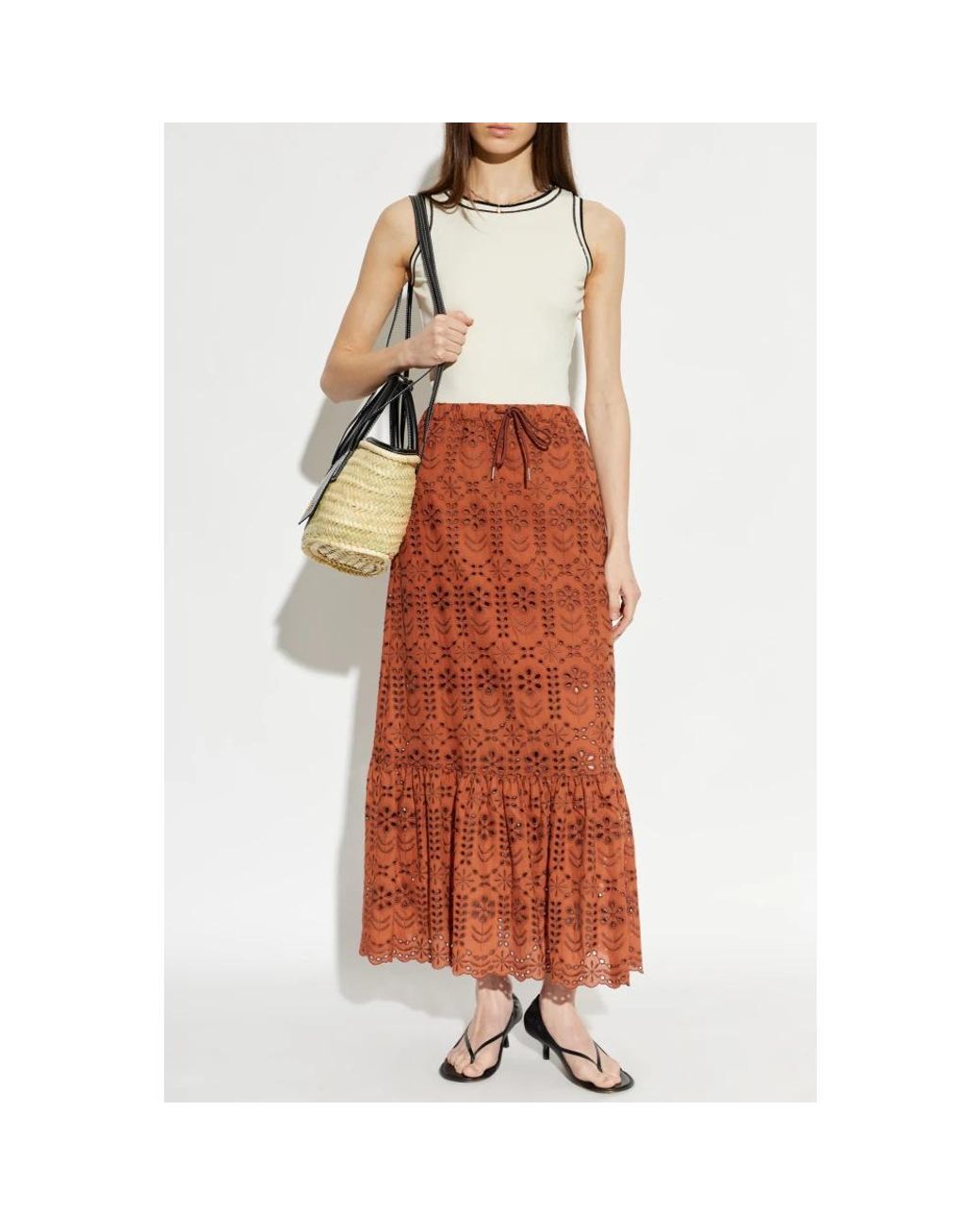 Fabiana Filippi Natural Sleeveless Tops