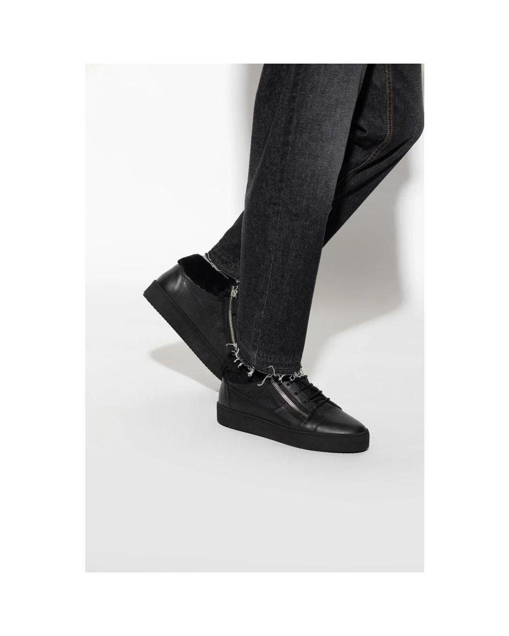 Giuseppe Zanotti Black Sneakers for men