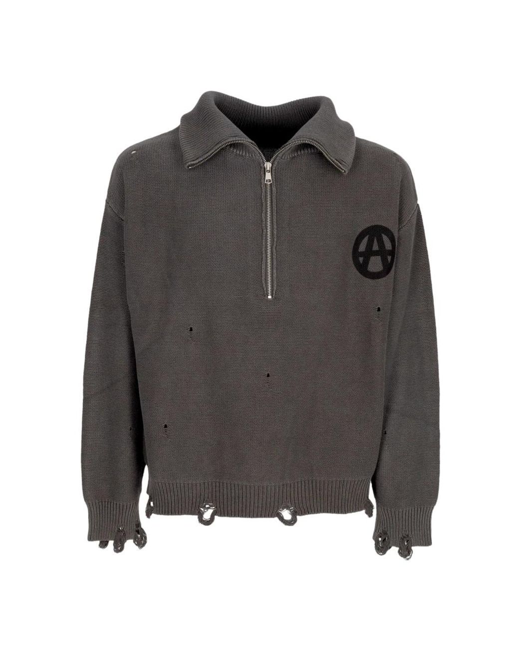 Acupuncture Truien & Vesten ,Grijs ,Katoen Anarchy Sweater in het Gray voor heren