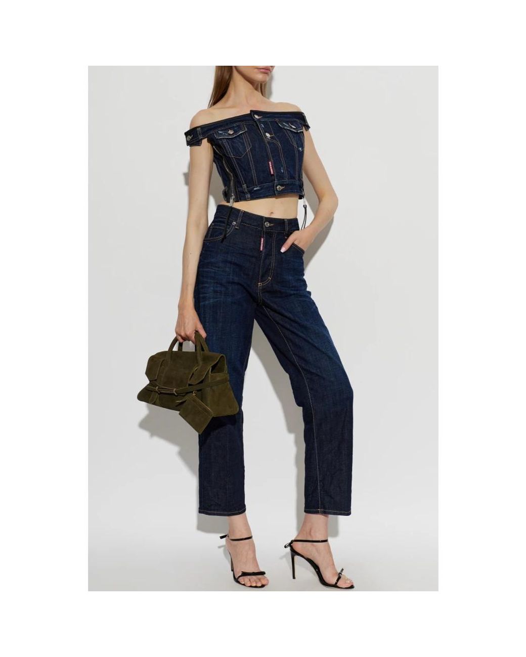 Sleeveless Tops DSquared² de color Blue
