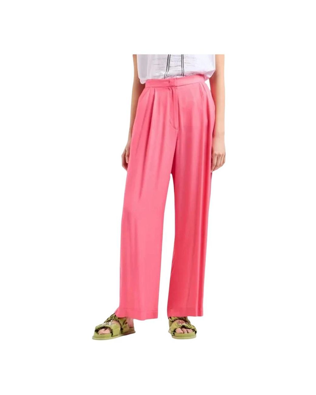 ARMANI EXCHANGE Pink Wide Trousers