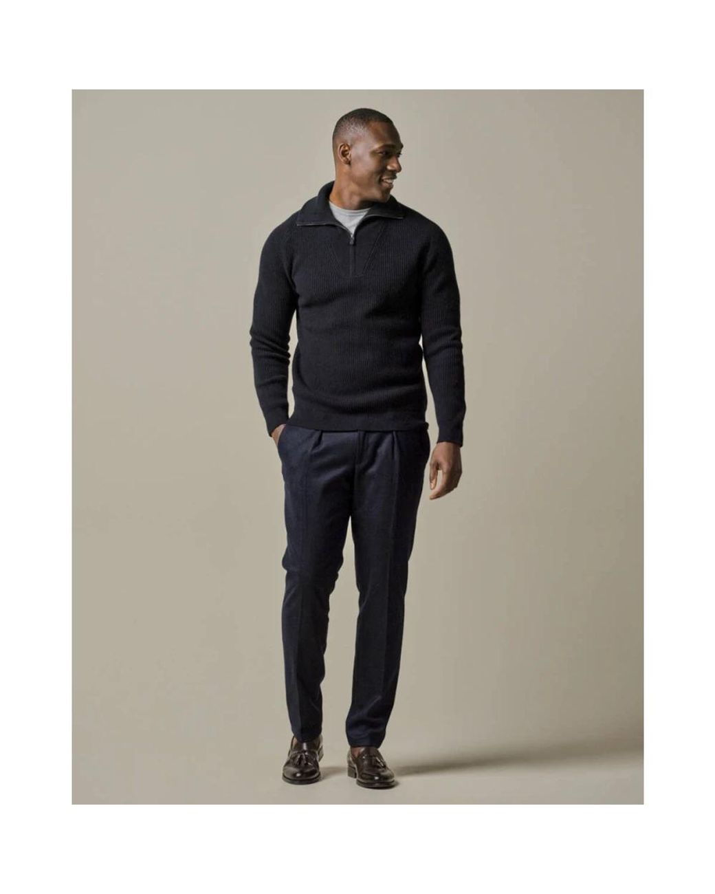 Profuomo Blue Turtlenecks for men