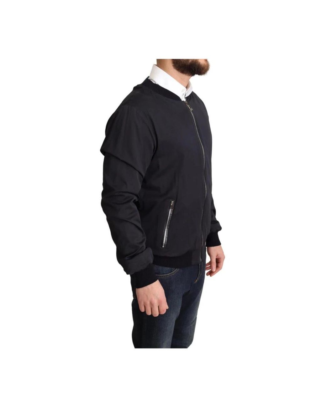 Dolce & Gabbana Black Bomber Jackets for men