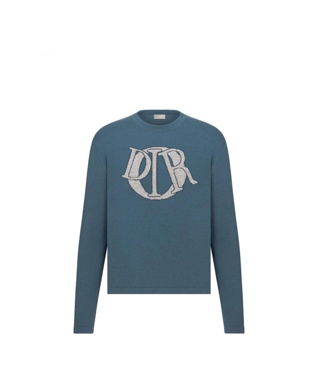 Dior Blue Round-Neck Knitwear for men