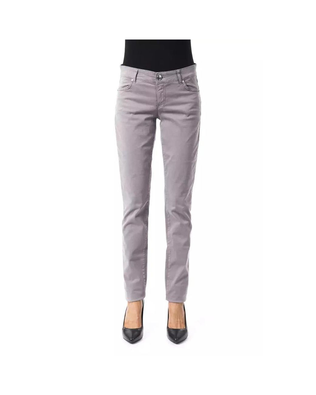 Byblos Slim-Fit Broek in het Gray