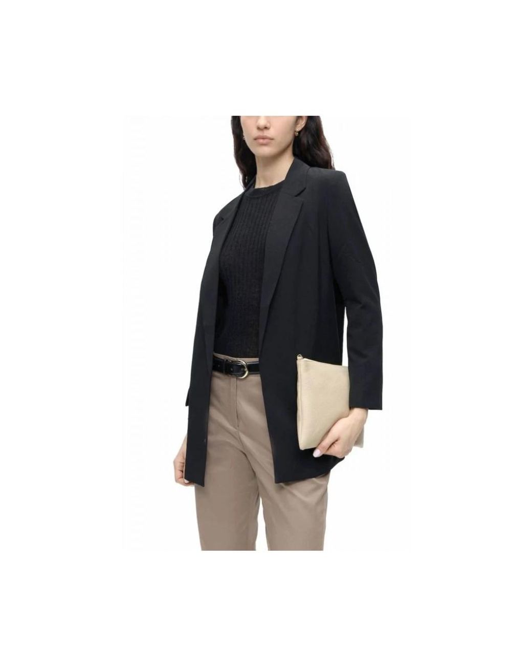Boss Natural Cropped Trousers