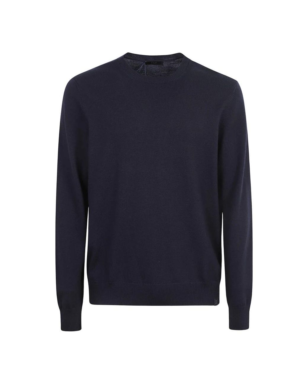 Round-Neck Knitwear Fay de hombre de color Blue