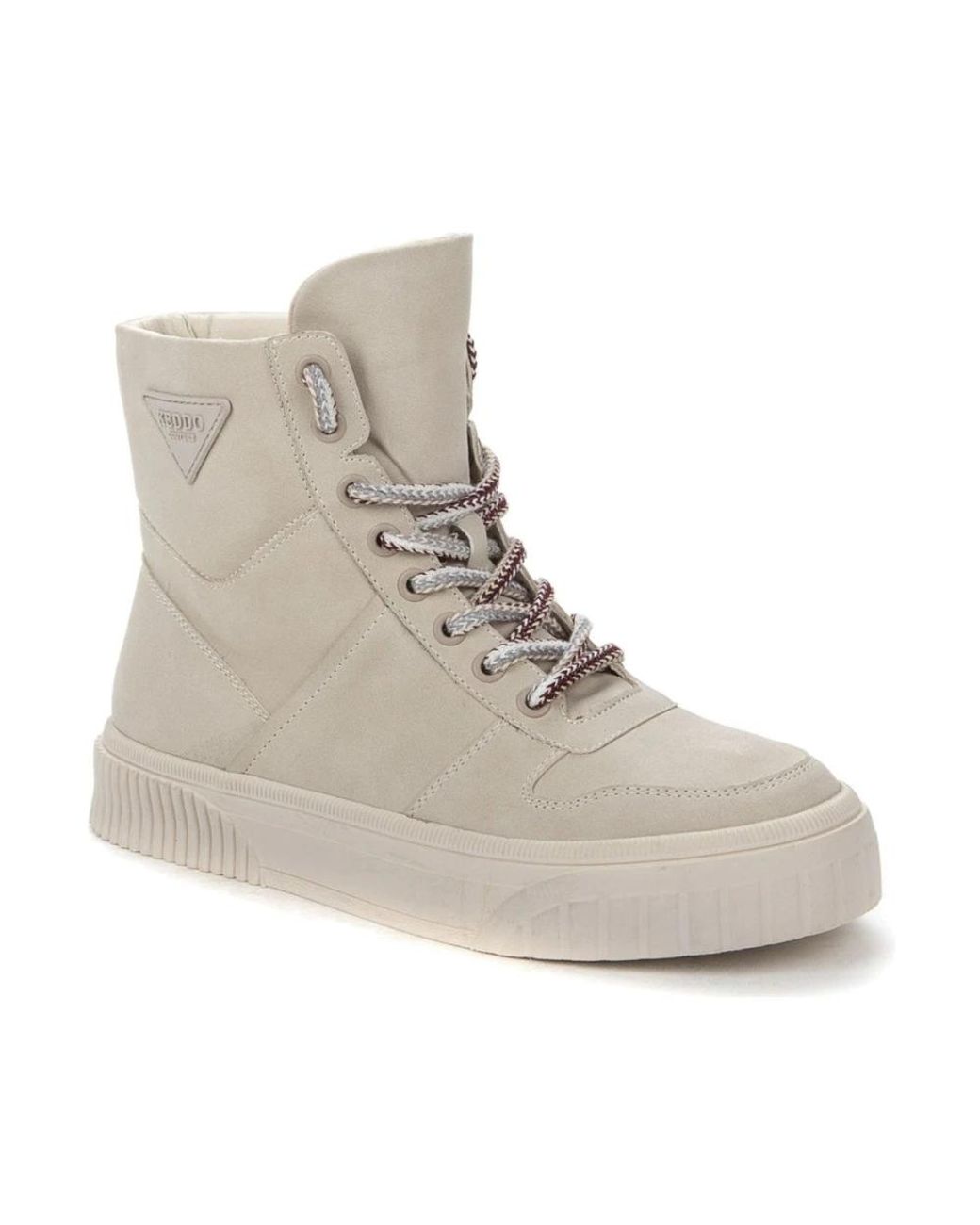 Keddo Gray Lace-Up Boots