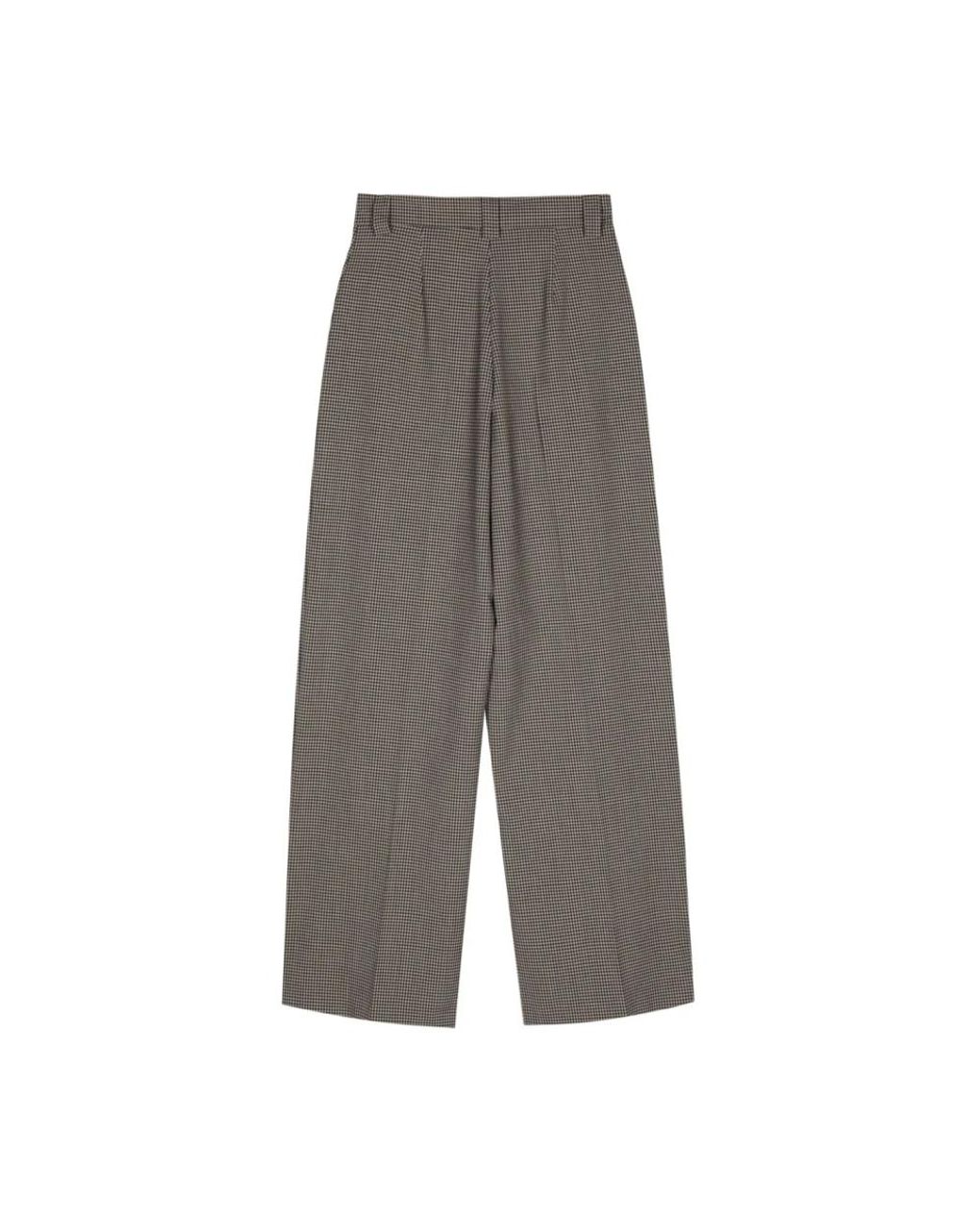 Alysi Gray Wide Trousers
