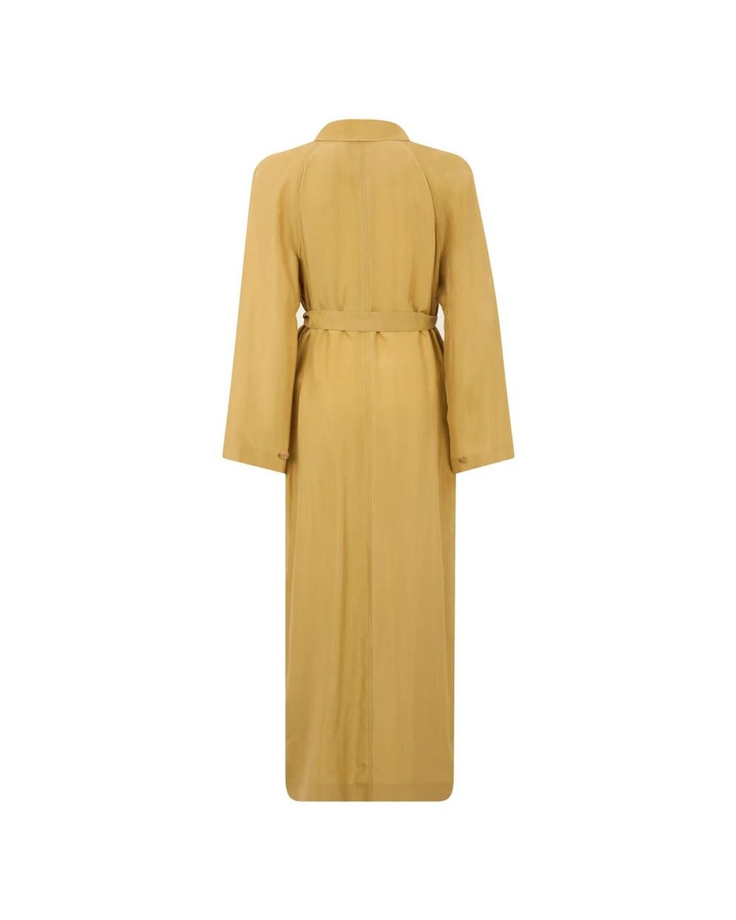 Alberta Ferretti Yellow Belted Coats