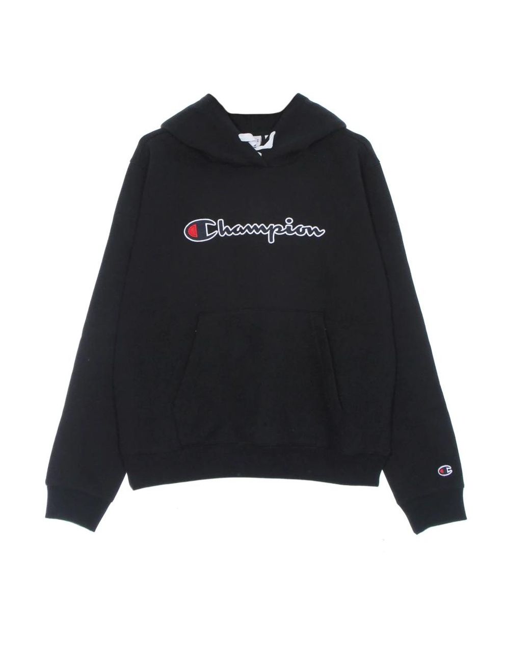 Champion Hoodies & Sweatvesten ,Zwart ,Katoen Zwarte Hoodie Met Kangoeroezak in het Black