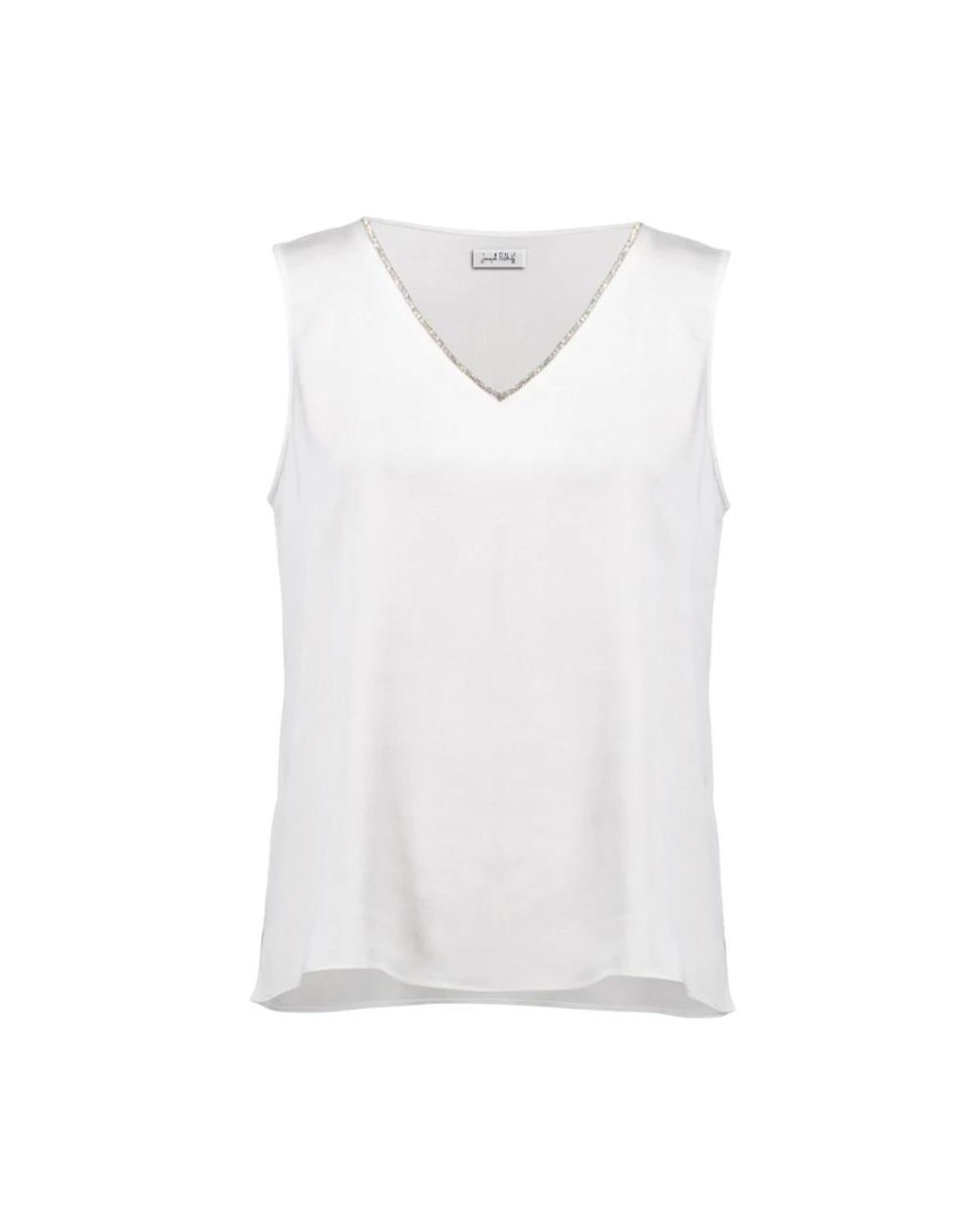 Joseph Ribkoff White Sleeveless Tops