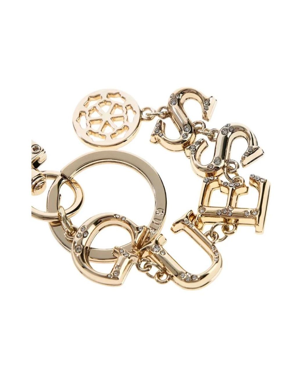 Keyrings Guess de color Metallic