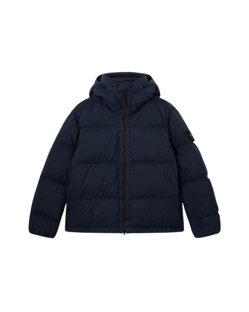 Stone Island Blue Down Jackets for men