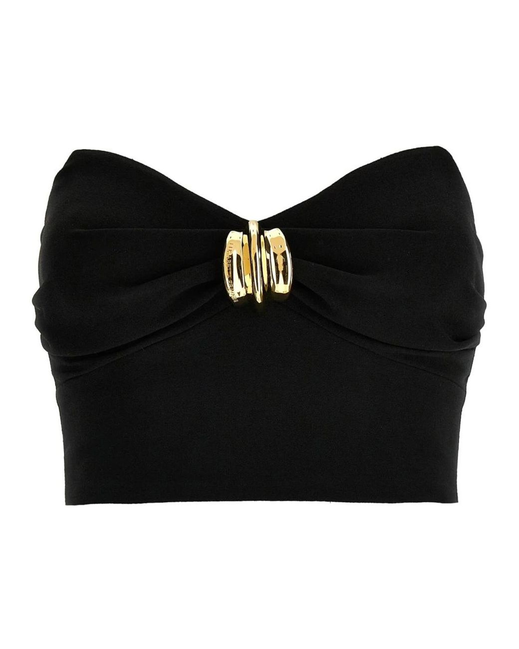 Elisabetta Franchi Black Sleeveless Tops