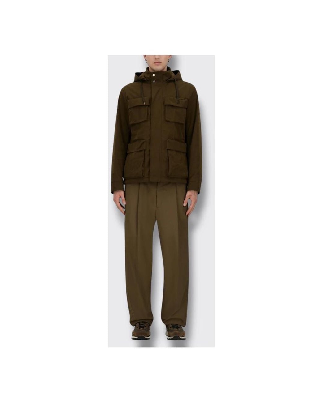 Herno Green Light Jackets for men