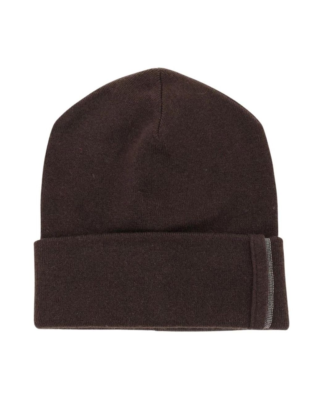Beanies di Brunello Cucinelli in Brown