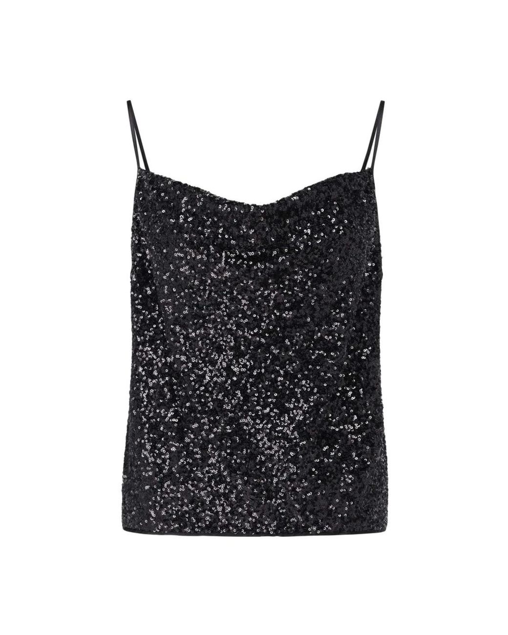 Diane von Furstenberg Black Sleeveless Tops