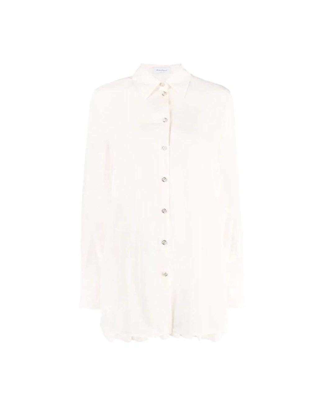 Ferragamo Overhemden ,Casual Lange Mouw Shirt in het White