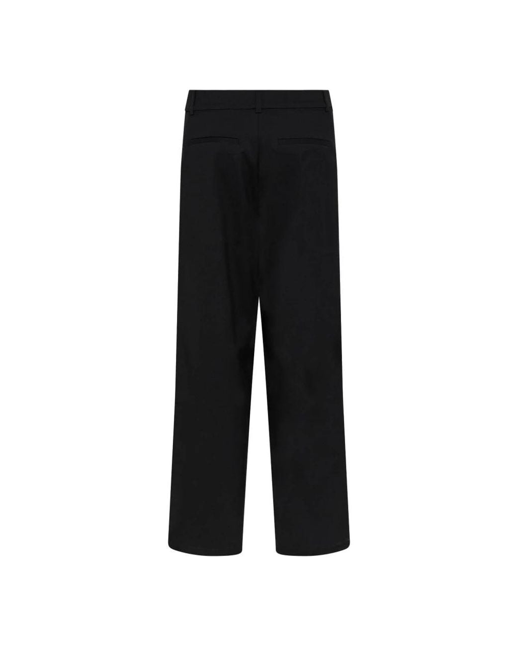 Wide Trousers Kaffe de color Black