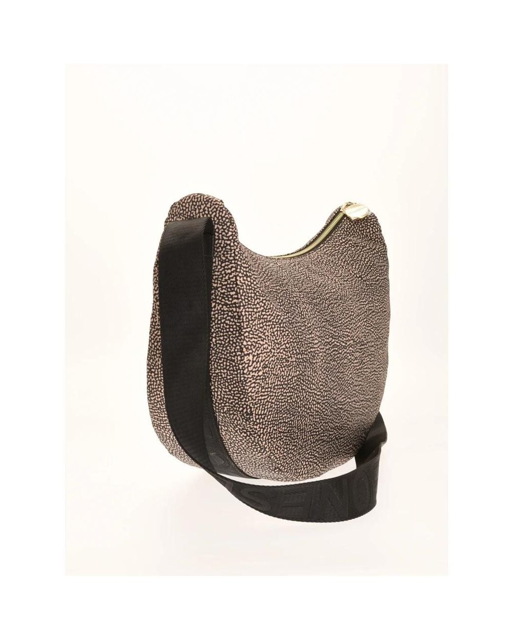 Luna bag middle - elegante borsa a tracolla per la moderna di Borbonese in Gray