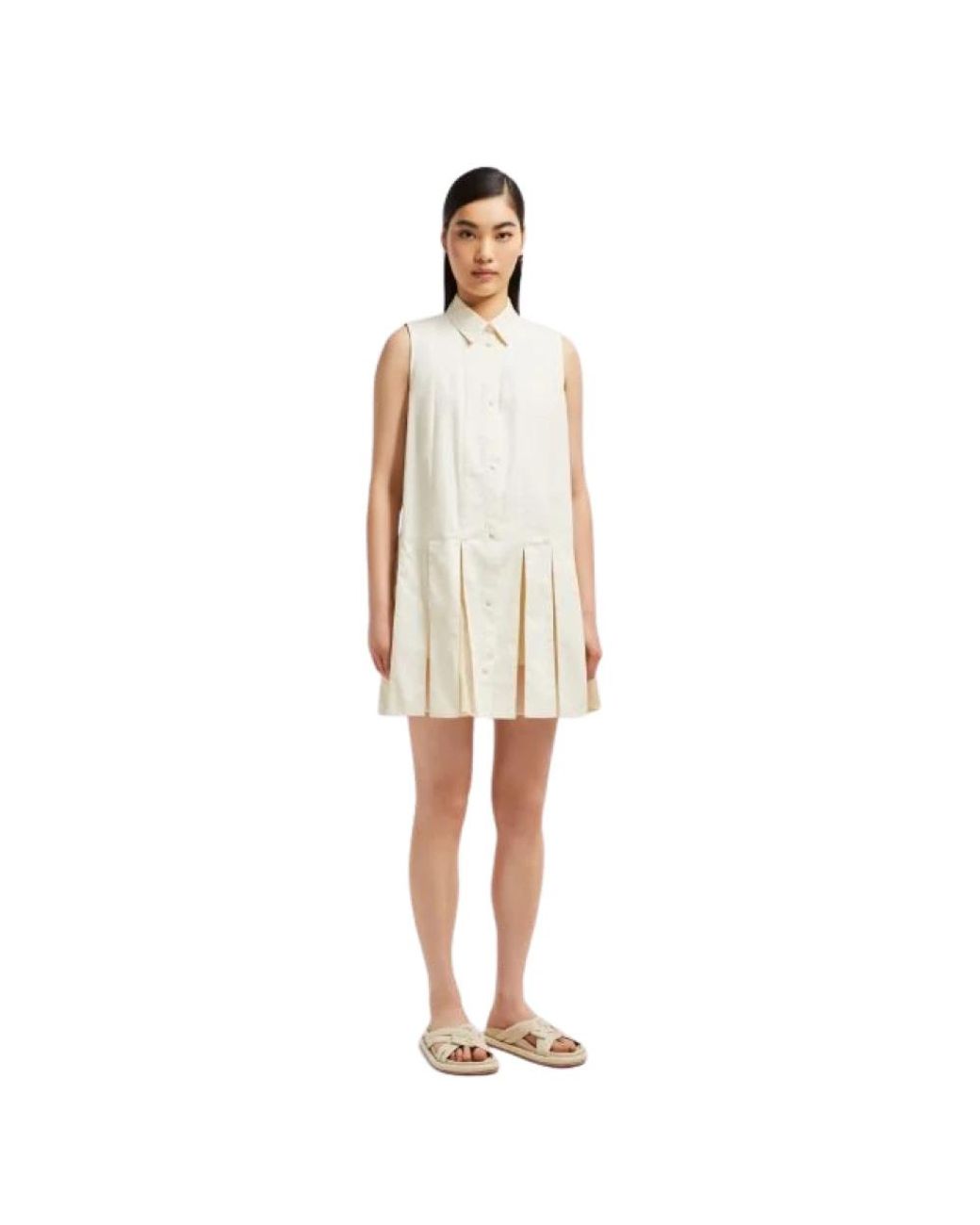 Moncler White Short Dresses