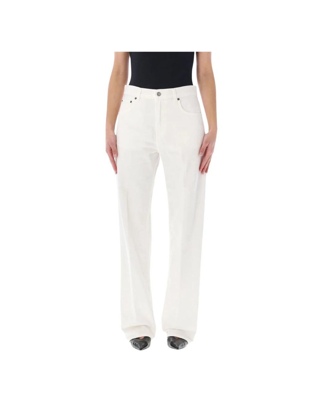 Haikure White Wide Jeans