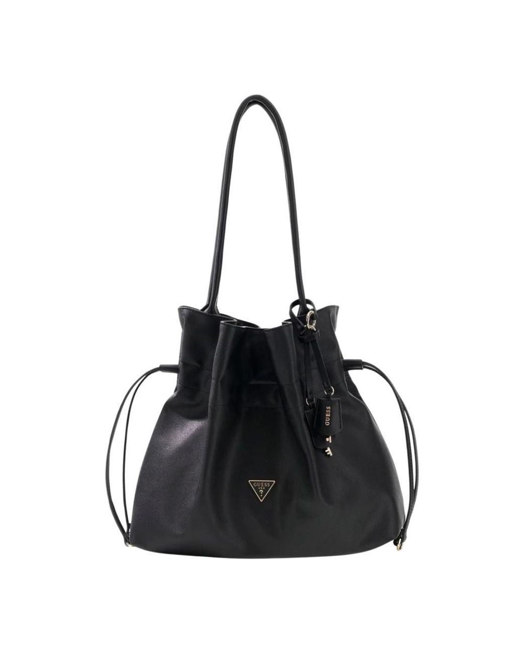 Guess Karima Drawstring Tote in het Black