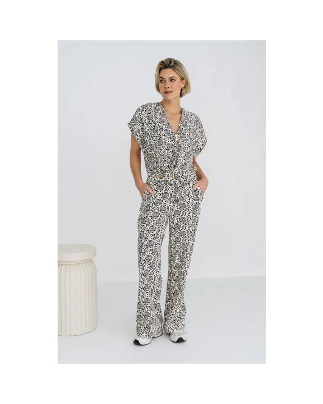 Wide Trousers Maicazz de color Gray