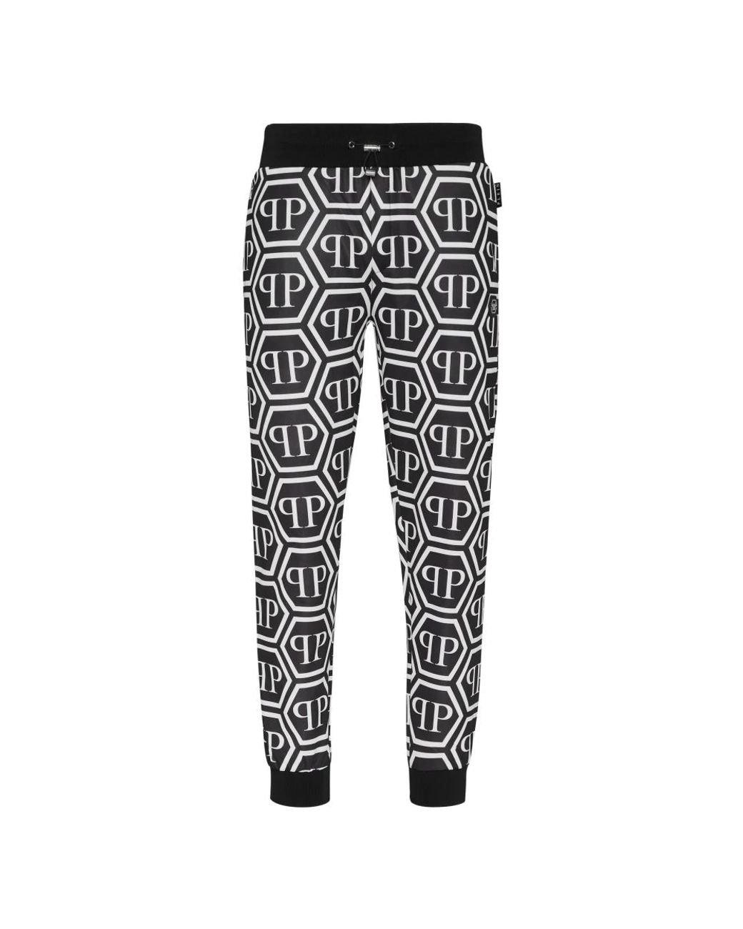 Philipp Plein Jogging Broek Monogram in het Black voor heren