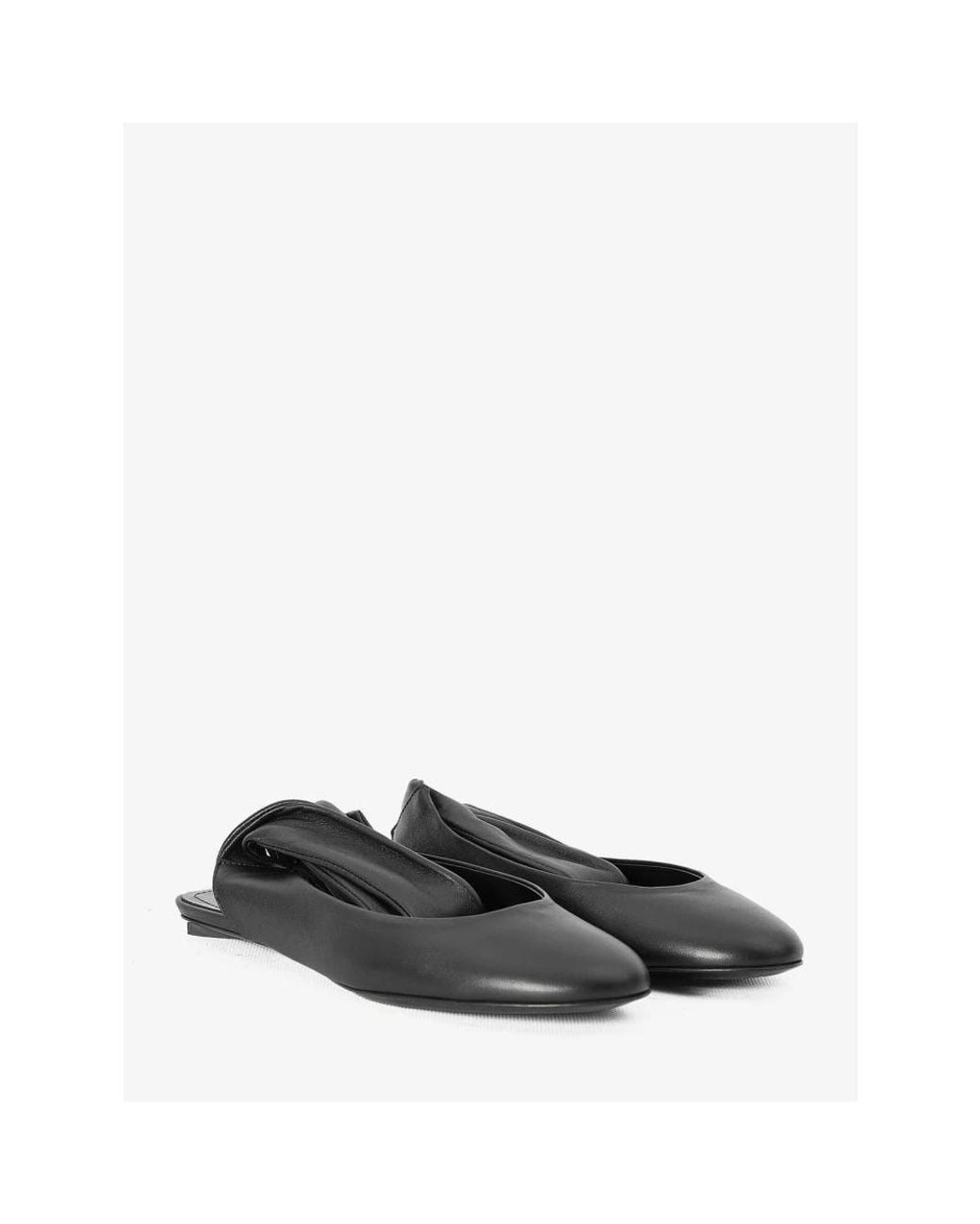 The Attico Black Ballerina Shoes