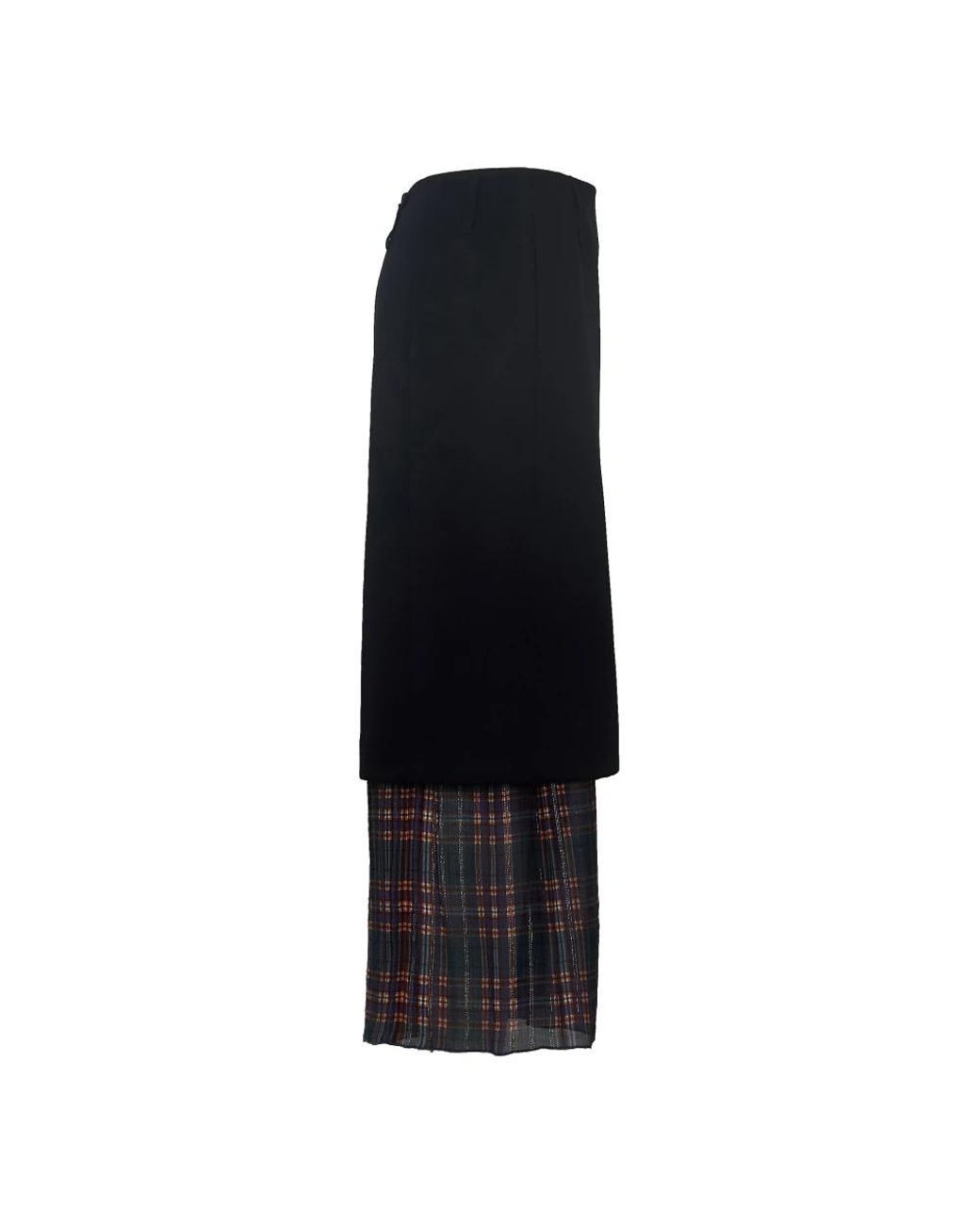 Dries Van Noten Black Midi Skirts